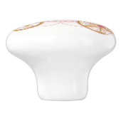 プリンセス王室のキャリッジピンク&金ゴールドウォールアート セラミックノブ (側面)