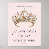 プリンセス王室のクラウンガールバースデーパーティー ポスター (正面)