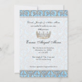 プリンセス王室のクラウンブルーガール誕生のお知らせ 案内状 (裏面)