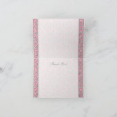 プリンセス王室のクラウンベビーガールサンキューノート サンキューカード (内部)