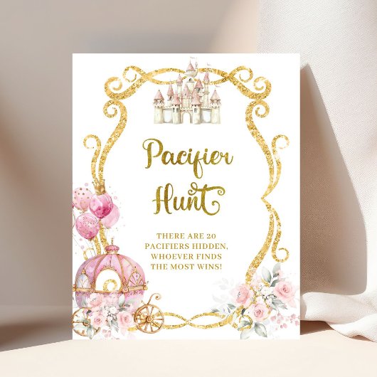 プリンセス王室のピンクのキャリッジおしゃぶり狩りポスター ポスター