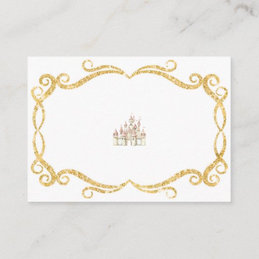 プリンセス王室のピンクベビー本 エンクロージャーカード (裏面)