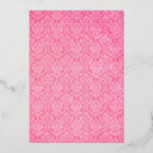 プリンセス王室のベビーシャワー箔招待状 箔招待状 (裏面)