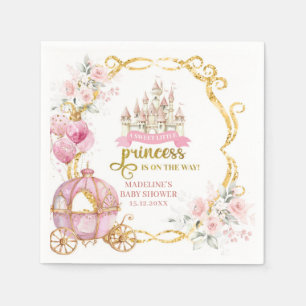プリンセス王室のベビーシャワー紙ナプキンス スタンダードカクテルナプキン