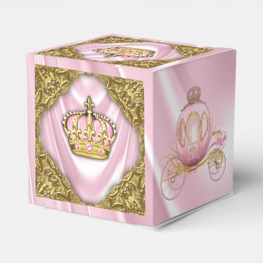 プリンセス王室のベビーシャワー フェイバーボックス (裏面サイド)