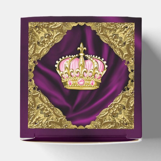 プリンセス王室のベビーシャワー フェイバーボックス (上部)