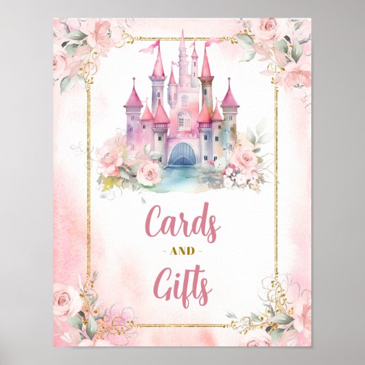 プリンセス王室の城第5誕生日カードとGIfts ポスター (正面)