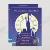 プリンセス王室の誕生日パーティーの招待 招待状 (正面/裏面)