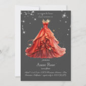 プリンセス王室の誕生日招待状 招待状 (正面)