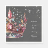 プリンセス王室の誕生日 スタンダードランチョンナプキン (正面)