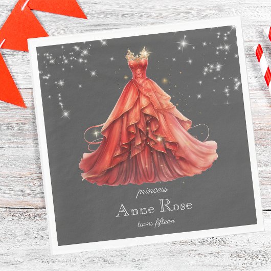 プリンセス王室の誕生日 スタンダードランチョンナプキン