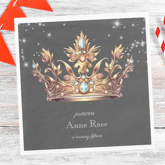 プリンセス王室の誕生日 スタンダードランチョンナプキン