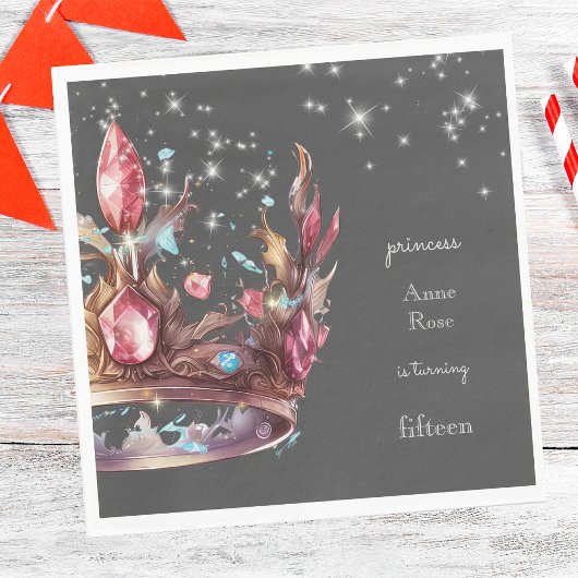 プリンセス王室の誕生日 スタンダードランチョンナプキン