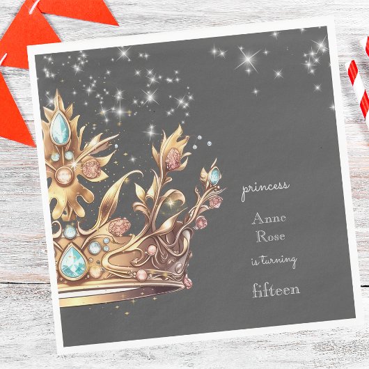 プリンセス王室の誕生日 スタンダードランチョンナプキン