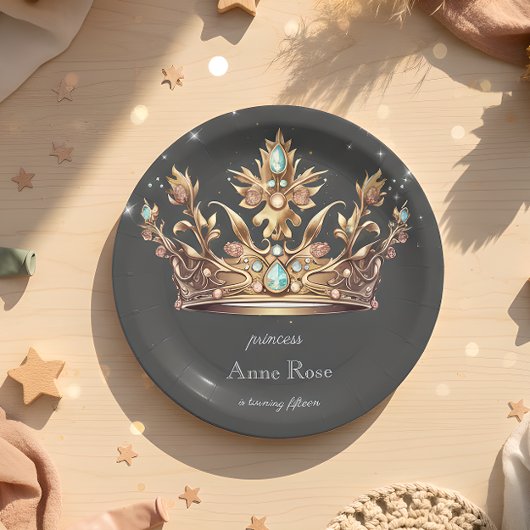 プリンセス王室の誕生日 ペーパープレート