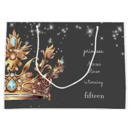 プリンセス王室の誕生日 ラージペーパーバッグ