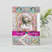 プリンセス甘い16誕生日パーティー,フローラ宝石 招待状 (スタンド正面)