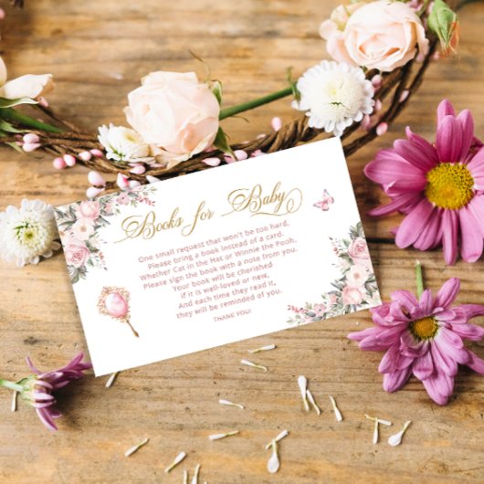 プリンセス用台車赤ちゃんシャワーブック エンクロージャーカード