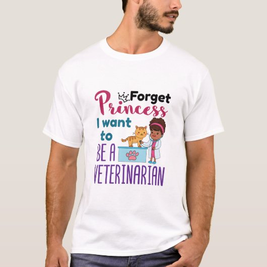 プリンセス私が獣医になりたい Tシャツ (正面)