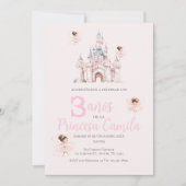 プリンセス第三誕生日招待状アットザアーキャッスル 招待状 (正面)