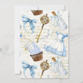 プリンセス第1誕生日招待状 招待状 (裏面)