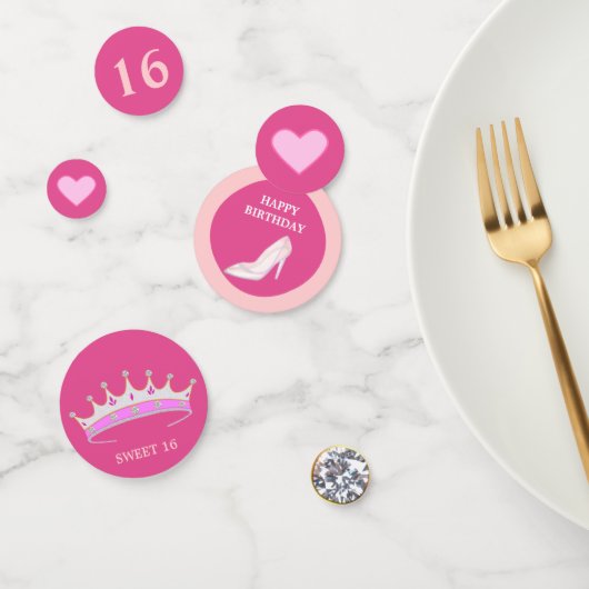 プリンセス第16誕生日オンバラ金ゴールド コンフェッティ (グループ)