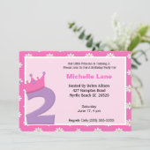 プリンセス第2の誕生日招待状 招待状 (スタンド正面)