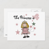 プリンセス第4回誕生日Tシャツとギフト ポストカード (正面/裏面)