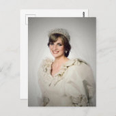 プリンセス結婚ダイアナポートレート様式化 ポストカード (正面/裏面)