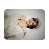 プリンセス結婚ダイアナポートレート様式化 マグネット (横)