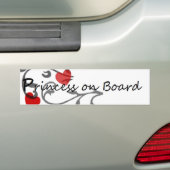プリンセス船上にSticker2 バンパーステッカー (車上)