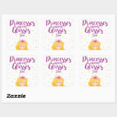 プリンセス衣服メガネあまりにもシール スクエアシール (シート)