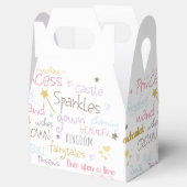 プリンセス言葉可愛い誕生日パーティーお願いボックス フェイバーボックス (オープン)