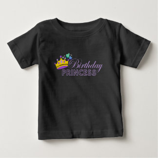 プリンセス誕生日お祝いベビーTシャツ ベビーTシャツ