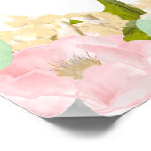 プリンセス誕生日のサイン、女の子の誕生日装飾 ポスター (角)