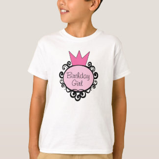 プリンセス誕生日ガール Tシャツ