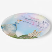 プリンセス誕生日キッズ ペーパープレート (アングル)