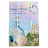 プリンセス誕生日キッズ ミディアムペーパーバッグ (裏面)