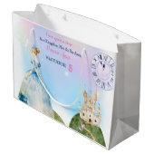 プリンセス誕生日キッズ ラージペーパーバッグ (裏面アングル)