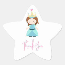 プリンセス誕生日パーティーありがとう 星シール