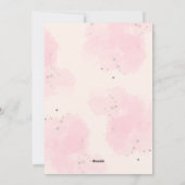 プリンセス誕生日パーティーへの招待 シーズンカード (裏面)