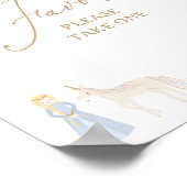 プリンセス誕生日パーティー好意サイン ポスター (角)