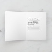 プリンセス誕生日パーティー招待ダークスキン 招待状 (内部)