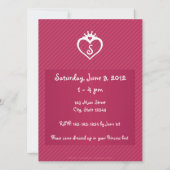 プリンセス誕生日パーティー招待状 招待状 (裏面)