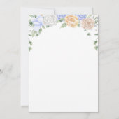 プリンセス誕生日パーティー馬車感謝カード 招待状 (裏面)