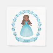 プリンセス誕生日パーティー スタンダードカクテルナプキン (正面)