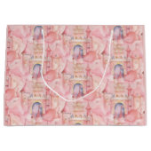 プリンセス誕生日パーティー ラージペーパーバッグ (正面)