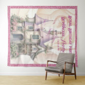 プリンセス誕生日フォトブース – フォトバックグラウンド タペストリー (インサイチュ(横))