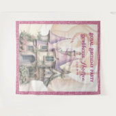 プリンセス誕生日フォトブース – フォトバックグラウンド タペストリー (正面(横))