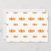 プリンセス誕生日招待状パーティーガールズフォト 招待状 (裏面)